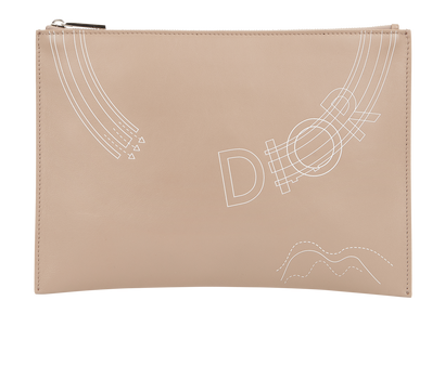 Christian Dior Embroidered Pouch, front view